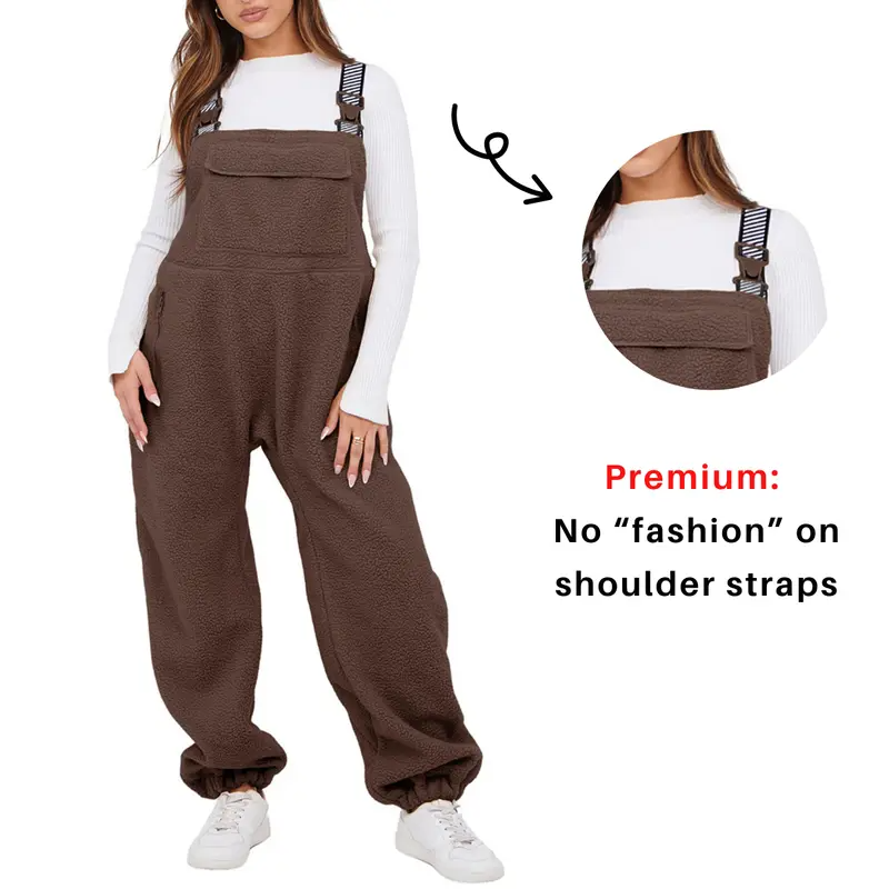 Molitree Women's Sherpa Fleece Overalls 2025