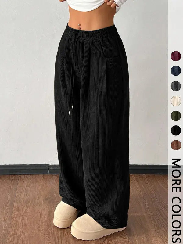 Women's Vintage Corduroy Drawstring Pants